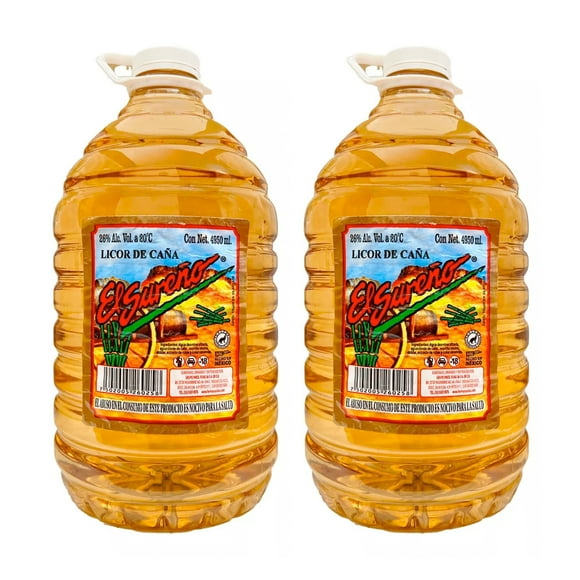 Dos Garrafas Licor de Caña El Sureño 4950 Ml El Sureño Licor de Caña