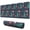 Dark Blue Christmas, variant on Long Mouse Pads for Desk,Dark Blue Christmas Pattern Desk Mats on Top Of Desks, Desk Mouse Pad Extra Large with 3mm Non-Slip Base and Stitched Edge for Gaming,Office,Work,Home 31.5x11.8in