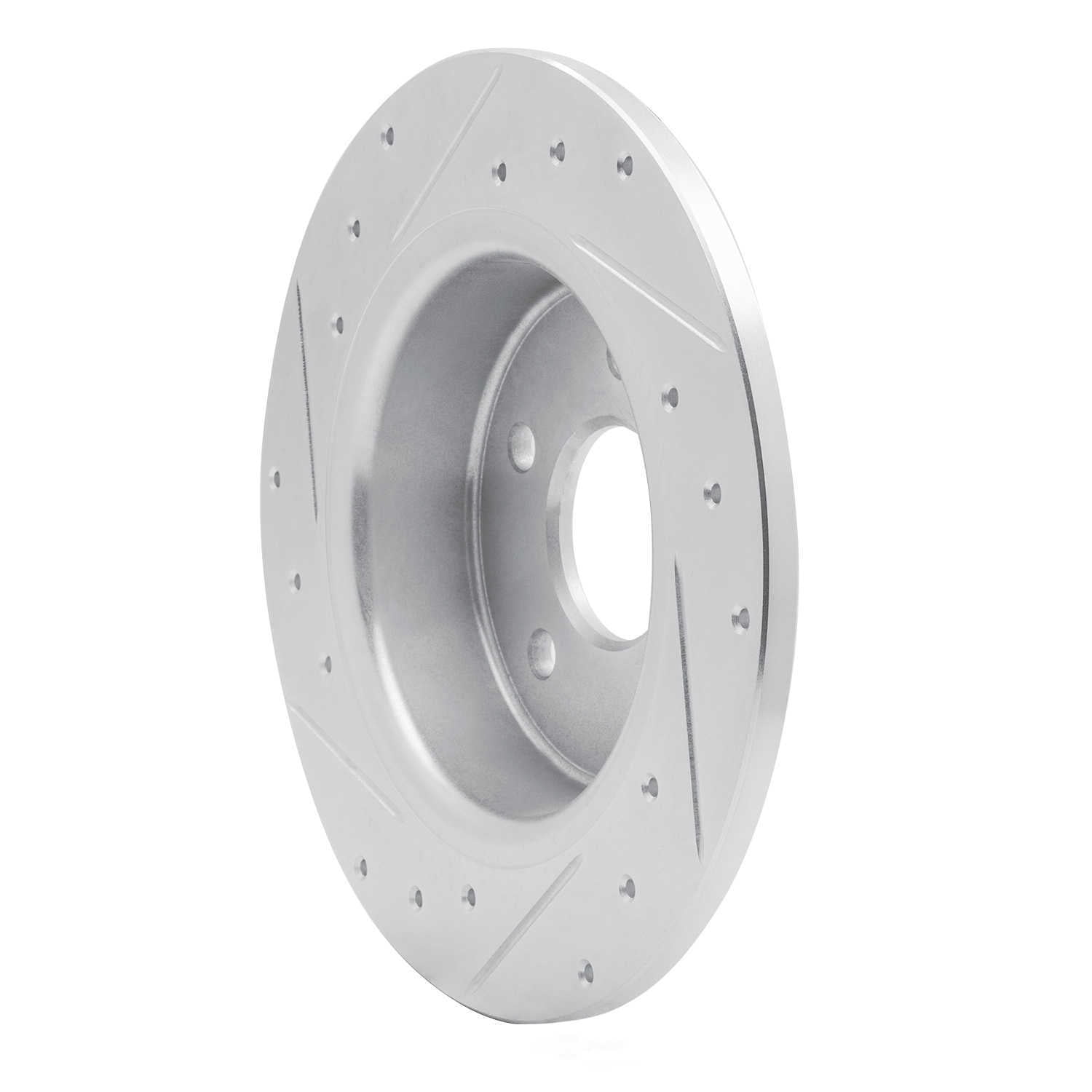 Dynamic Friction Company 631-39033R DFC Brake Rotor - Drilled And Slotted - Silver