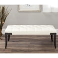 thumbnail image 2 of SAFAVIEH Gibbons Classic Glam Upholstered Bench w/ Nail Heads, Plum, 2 of 5