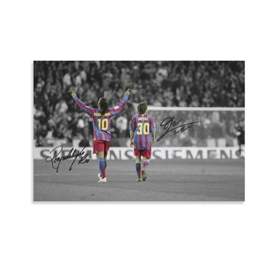 Ronaldinho Gaucho Poster Wall Art Picture Painting Poster Canvas Print Posters Artworks Bedroom Living Room Decor 12x18inch(30x45cm)