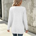 thumbnail image 7 of Ozmmyan Women's cardigan sweaters for womens Long Sleeve Open Front Loose Casual Solid with Pockets Fall Winter, 7 of 7