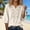 415#Beige, variant on Cotton Linen Shirts for Women - 2026 Boho Embroidered Tops 3/4 Sleeve V Neck Blouses Summer Casual Vacation Clothes Red M