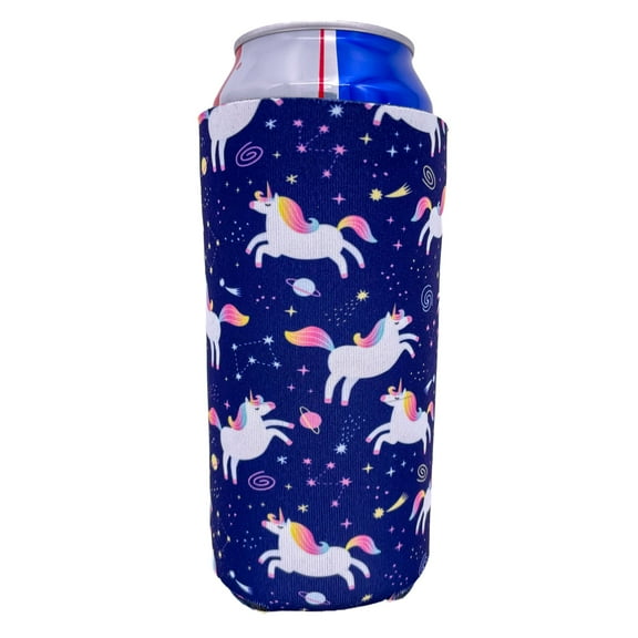 Unicorn Space Pattern 24 oz. Can Coolie