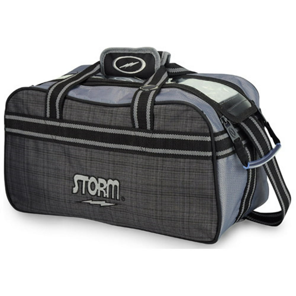 Storm 2 Ball Tote Bowling Bag Charcoal/Plaid/Black