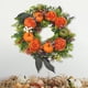 thumbnail image 5 of Corona de flores de calabaza de verano, corona de verano para decorar el hogar y el pasillo, 5 of 6