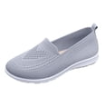 thumbnail image 2 of Pandaie Women's Slip on Orthopedic Sneakers Breathable Mesh Knitted Casual Walking Shoes with Wide Width Arch Support (Grey,9.5), 2 of 8