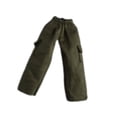 thumbnail image 4 of Figura de hombre a escala 1:12, pantalones casuales, atuendo de moda, pantalones cargo para muñeca, mini para 6'' verde, 4 of 9