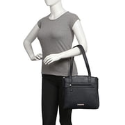 Hidesign Clarida Womens Leather Multi-Compartment Handbag & Shoulder Bag with Shoulder Strap-size (L x W x H - 13L x 11H x 2W)