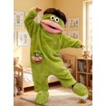 thumbnail image 3 of Big Mouth Monster Onesie, Monster Pajamas, Funny Costume, Oversized Plush Fleece Hooded One Piece Pajamas, 3 of 14