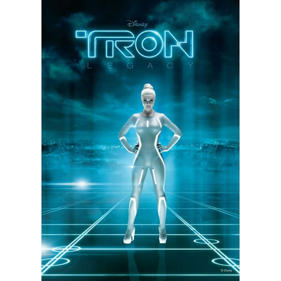 Tron Legacy Movie Poster Wall Art Metal Print 12inx16in Multi-Color Square Adults Best Posters