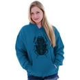 thumbnail image 3 of Ancient Egyptian Scarab Beetle Hoodie Sweatshirt Women Men Brisco Brands 2X, 3 of 6