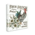 thumbnail image 4 of Stupell Industries Farm Fresh Country Hen Botanical & Floral Painting Gallery Wrapped Canvas Print Wall Art, 30 x 30, 4 of 8