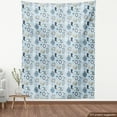 thumbnail image 4 of Ambesonne Vintage Fabric by the Yard Upholstery, Nostalgic Artwork of Couple, 10 Yards, Soft Blue and Grey, 4 of 5