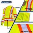 thumbnail image 4 of JORESTECH Hi-Vis Long Sleeve Safety Shirt, Two-Toned (Yellow, 4XL), 4 of 7
