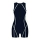 thumbnail image 4 of WILLBEST Traje de Baño Corto para Mujer, Traje de Baño para Mujer, Traje de Baño Corto de Manga Corta, Traje de Baño deportivo con Línea de contraste y Esnórquel para Surf, 4 of 5