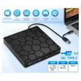 thumbnail image 4 of Unidad de DVD RW Externa USB 3.0 Tipo C, Interfaz 2 en 1, Grabadora de DVD, Lector y Reproductor de CD, Unidad Óptica para Ordenador Portátil., 4 of 5
