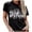 A-Black521, variant on Womens Train Station Graphic T Shirt Relaxed Fit Crew Neck Short Sleeve Letter Print Top Western Casual Daily Wear Tee