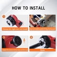 thumbnail image 4 of Pipe Threader Kit, Iron Wear  3 Dies Pipe Threader Ergonomic Handle 1/2in 3/4in 1in  For Galvanized Tubes, 4 of 8