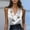 White, variant on NTACZA Going Out Tops for Women Summer Floral V Neck Silky Tank Tops Office Sleeveless Elegant Tees for Women L