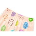 thumbnail image 5 of Beezizac Big Girls Pajama 2-Piece Satin Silky Faces Peach Cozy Soft Long Sleeve & Pants Set Kid Sleepover PJ Size 6/7, 5 of 7