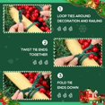 thumbnail image 3 of Corbatas navideñas Zhengmy de 20 pulgadas, 16 unidades, color verde, 3 of 6