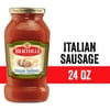 Bertolli Italian Sausage Sauce with Garlic and Romano Cheese, Authentic Tuscan Style Pasta Sauce Made with Vine-Ripened Tomatoes, Onions, Garlic and Olive Oil, 24 OZ