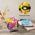 thumbnail image 4 of BZSMCE Leatehr Tissue Holders Cute Joyful Floral Faces Pattern Tissue box, 4 of 8