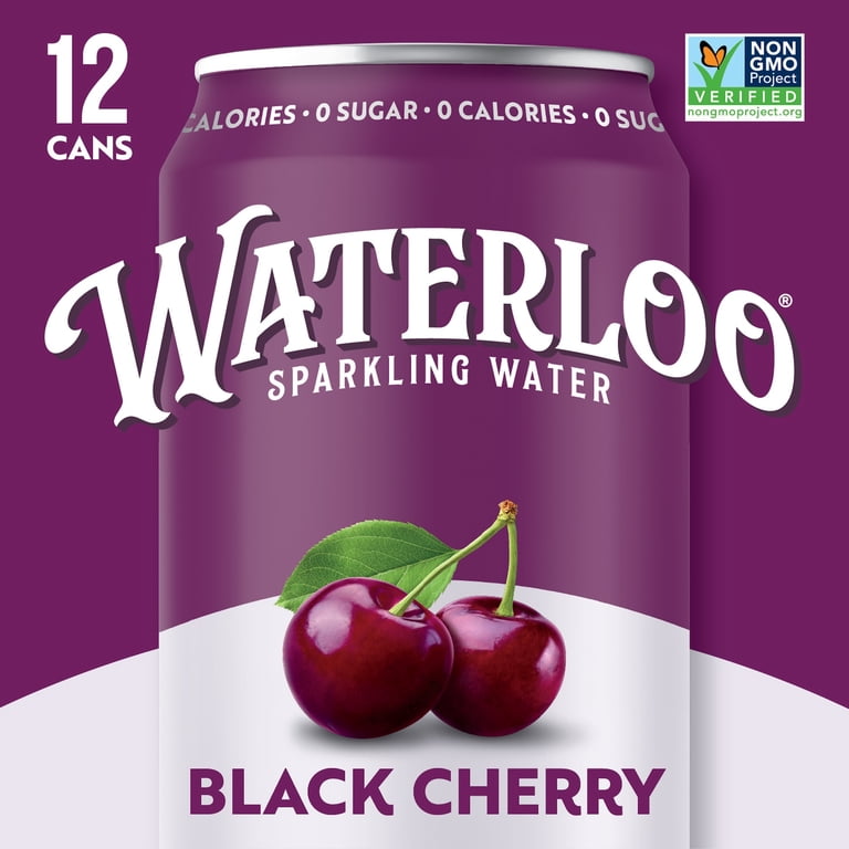 Waterloo Black Cherry Sparkling Water, 12 fl oz, 12 Pack photo 5