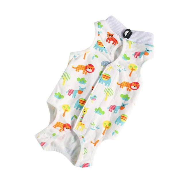 Traje de Recuperación para Mascotas - Material de Algodón, Diseño de Cubierta Completa y Anti-Lamidos, para Perros y Gatos en Postoperatorio