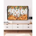 thumbnail image 3 of Outdoor TV Cover 30 to 32 Inch Weatherproof, Farmhouse Orange Pumpkins Fall Thanksgiving Waterproof TV Screen Protector for Outside Decor with Zipper and Pocket 30"L x 19"H&nbsp; , Leaves Mushroom, 3 of 7
