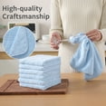 thumbnail image 6 of Jessy Home 24 Pack Blue Washcloths for Bathroom 13x13 Inch Ultra Soft Hand Face Towels, 6 of 9