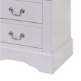 thumbnail image 6 of Tcbosik Modern 2-Drawer Nightstand with Metal Handles, Fully Assembled Bedside Table, Solid Wood Frame, White, 6 of 10