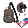 thumbnail image 5 of Tyidzon Sling Bag for Men Women, Crossbody Bag for Men Slim Chest Backpack Man Purse Small Shoulder Bag with Earphone Hole for Travel Hiking, 5 of 7