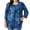 Tie-dye Blue, variant on Womens Plus Size Tunics Tops 3/4 Sleeve Shirts Pleated Floral Blouses XL-5XL
