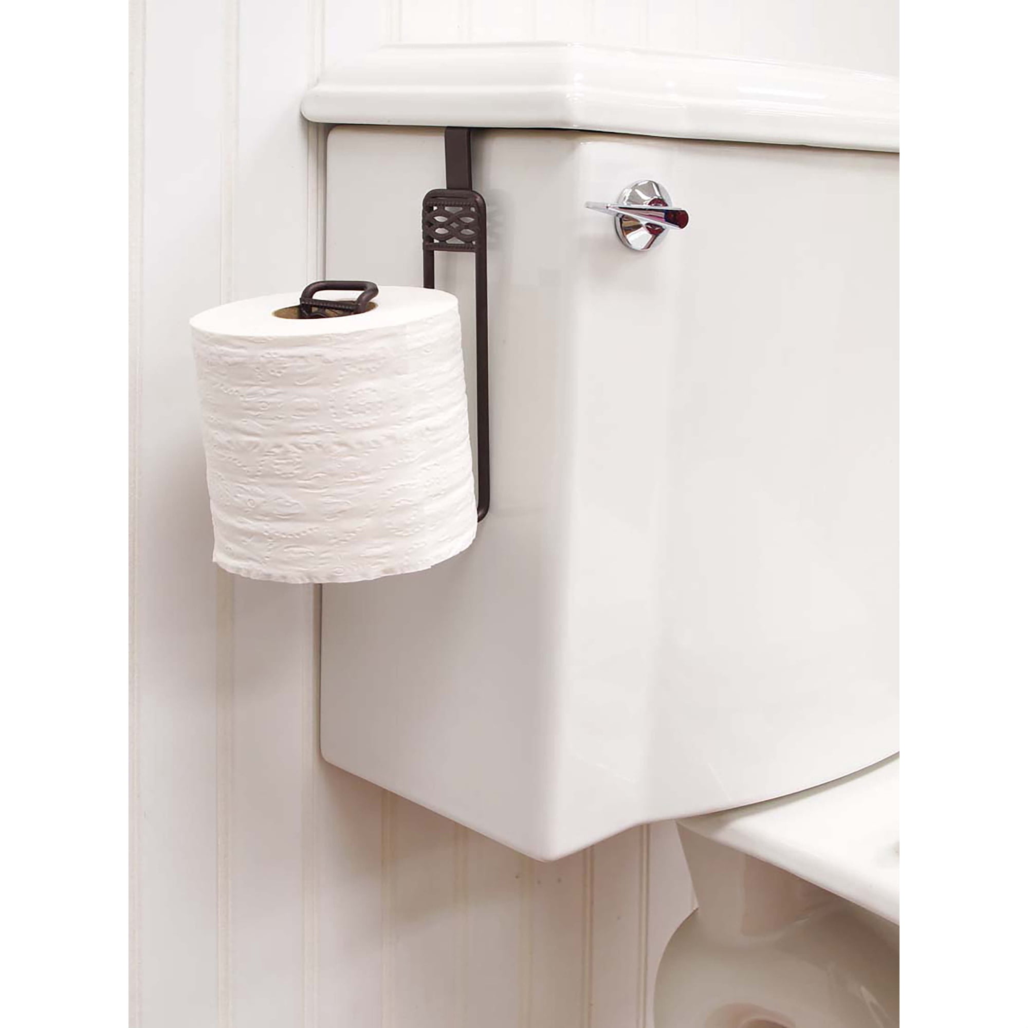 Bath Bliss Toilettenpapierhalter Mit Reservestauraum – Freistehend, Chrom, Hält 4 Rollen, Rostbeständig & Dekorativ