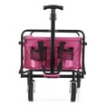 thumbnail image 2 of Seina Steel Compact Collapsible Folding Outdoor Portable Utility Cart, Pink, 2 of 9