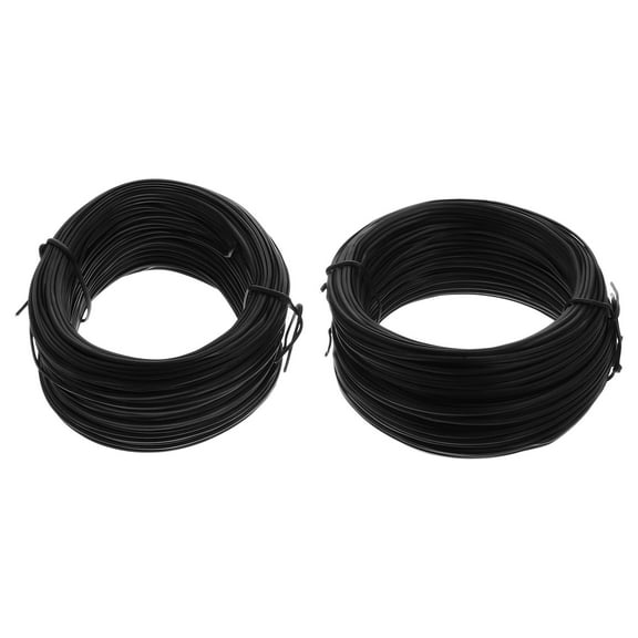 GOOHOCHY  2 Pcs Tie Plant Coated Wire Galvanized Long-lasting Cable Ties Home