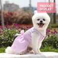 thumbnail image 5 of Vestido de rayas para perros, ropa para perros pequeños, ropa ligera de verano para mascotas, ropa para gatos, vestidos para perros pequeños., 5 of 5