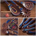 thumbnail image 5 of Pakkawood 7-Piece Blue Wooden Cooking Utensils - Wooden Spoons, Kitchen Utensil Set, Non-Stick Spoons, 5 of 7