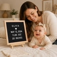 thumbnail image 4 of Square Black Felt Letter Board with Wooden Frame, 170+ Letters Symbols for Home Decor Announcements, 4 of 4