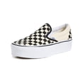 thumbnail image 6 of Vans Women's UA Classic Slip-On Stackform Sneakers, CheckerboardBlack/White SIZE 7.5, 6 of 7