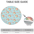 thumbnail image 6 of Pioneer Flower Floral Print Pattern Round Fitted Tablecloth with Elastic Edge,Dining Table Cover Waterproof,Outdoor Round Tablecloth for Camping,Dining,Indoor and Outdoor, 6 of 7