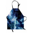 thumbnail image 1 of Space Apron Nebula Gas Cloud on Celestial Sphere Universe Themed Infinity Design Galaxy Art Print, Unisex Kitchen Bib Apron with Adjustable Neck for Cooking Baking Gardening, Dark Blue, by Ambesonne, 1 of 3
