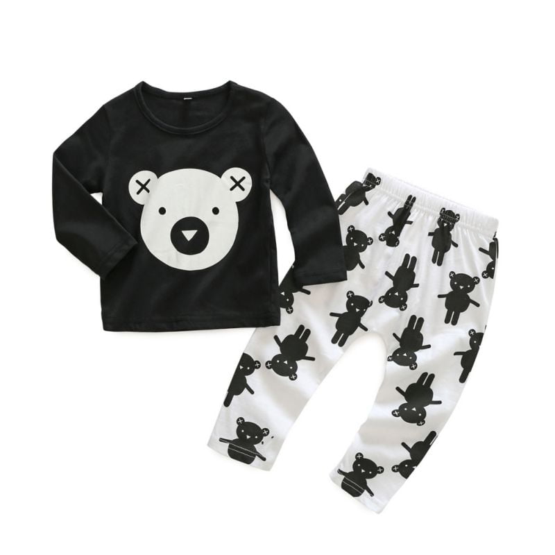 bear print baby clothes