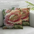thumbnail image 3 of Shiartex Tache Spring Colorful Floral Tapestry Country Rustic Morning Meadow Throw Pillow Cushion Cover White, 3 of 5