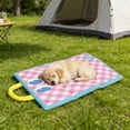 thumbnail image 6 of Pet Cooling Mat 22 Inch Cooling Pad for Small Cats Dogs Under 5 Lb Summer Sleeping Bed Crate Sofa Car Travel Indoor Outdoor Washable Breathable Portable Chill Pad Home Daily Comfort Pad Daily Use, 6 of 6