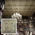 thumbnail image 2 of Embossing ceiling tiles Vintage ceiling panels for Cafe Club HOTEL PL07 Ancient gold 10Pcs/pack, 2 of 10