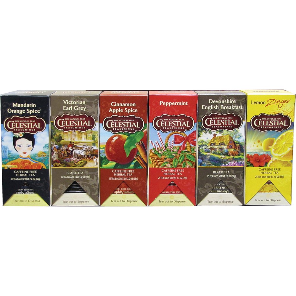 Celestial Seasonings Assorted Flavored Tea, 150ct