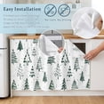 thumbnail image 5 of Christmas Tree Sink Skirt 11"Wx13"L,Dustproof Under Sink Curtain with Self Adhesive Tape,Xmas Green Cartoon Tree Snowflakes Farmhouse Cabinet Curtain Cover for Bathroom Vanity,Kitchen Storage Shelf, 5 of 9